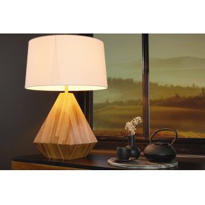DIAMOND design teakfa asztali lámpa -60cm INVICTA