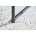 NILOTIC design fém dohányzóasztal szett- ezüst