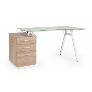 SALERNO modern íróasztal - 150cm - tölgy BIZZOTTO
