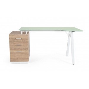 SALERNO modern íróasztal - 150cm - tölgy BIZZOTTO
