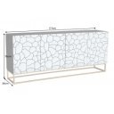 VULCANO modern mangófa komód- 177cm - fehér