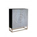 ZEN CIRCLE modern mangófa szekrény - 120cm - fehér