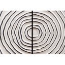 ZEN CIRCLE modern mangófa szekrény - 120cm - fehér