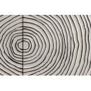 ZEN CIRCLE modern mangófa komód- 177cm - fehér