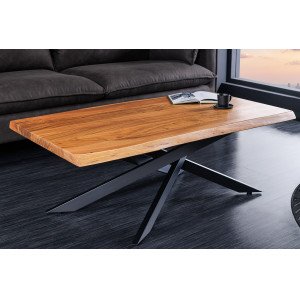 MASSIVE tömör akác dohányzóasztal - 110cm INVICTA
