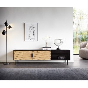 LAWRENCE prémium tölgyfa TV-szekrény - 200cm bútor