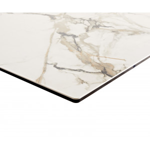 MEMENTO prémium kerámia étkezőasztal - 180-220cm - calacatta