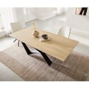 HORUS prémium kerámia étkezőasztal - 200cm - tölgy