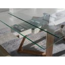 FONDON design bővíthető üveg étkezőasztal - 160-240cm