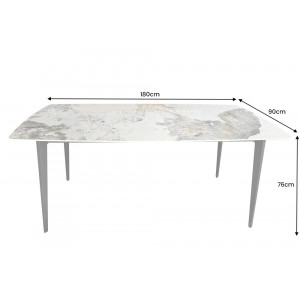 MILANO design kerámia étkezőasztal - 160/180cm