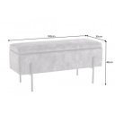 LOFT modern ülőpad - szürke - 100cm