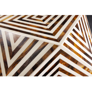 BONE DIAMOND exkluzív dohányzóasztal - 60cm