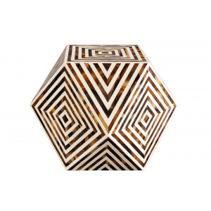 BONE DIAMOND exkluzív dohányzóasztal - 60cm