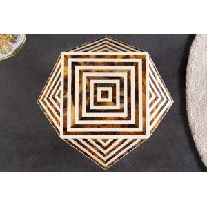 BONE DIAMOND exkluzív dohányzóasztal - 60cm INVICTA