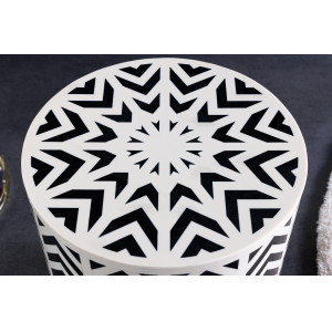 BONE INLAY exkluzív lerakóasztal - 45cm