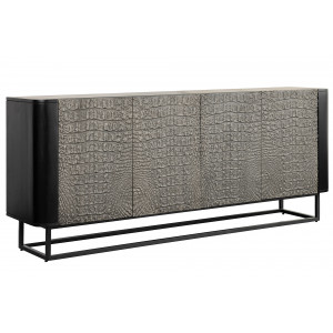 NILOTIC modern mangófa komód - 177cm - szürke