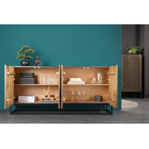 NILOTIC modern mangófa komód - 177cm - barna