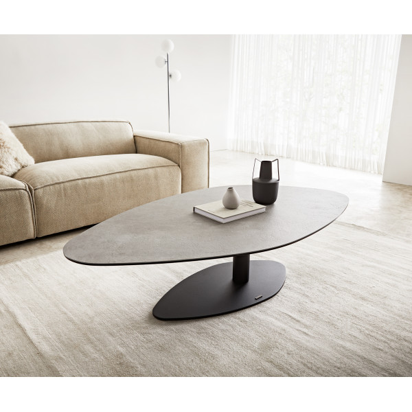 GLORY prémium kerámia dohányzóasztal - 140cm - beton