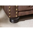 CHESTERFIELD design 3 személyes kanapé - vintage barna