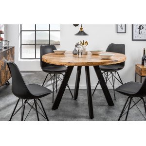 IRON CRAFT kerek mangófa asztal - 120/145cm INVICTA