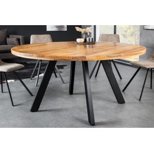 IRON CRAFT kerek mangófa asztal - 120/145cm INVICTA