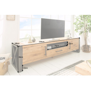 THOR modern tölgy TV-szekrény - 200cm
