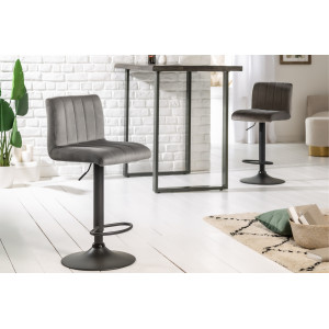PORTLAND design bárszék - szürke INVICTA