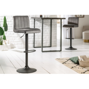 PORTLAND design bárszék - szürke INVICTA