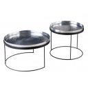 ORIENT keleties dohányzóasztal szett - ezüst