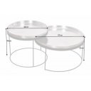 ORIENT keleties dohányzóasztal szett - ezüst