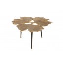 GINKGO design fém dohányzóasztal - 75cm - arany