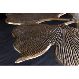 GINKGO design fém dohányzóasztal - 75cm - arany INVICTA