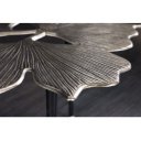 GINKGO design fém dohányzóasztal - 75cm - ezüst