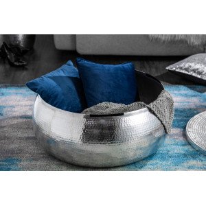 ORIENT STORAGE fém dohányzóasztal - ezüst INVICTA