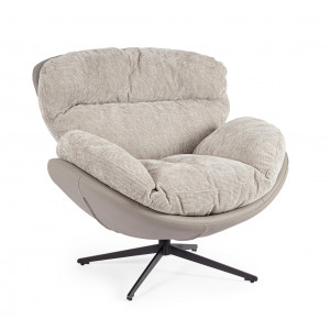 LEAR design fotel - szürke BIZZOTTO
