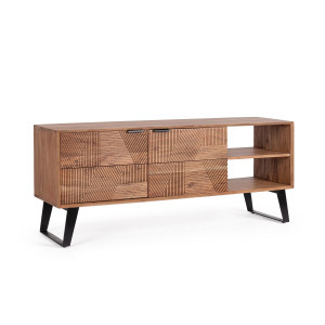 LUCCA design akácfa TV-szekrény - 145cm BIZZOTTO