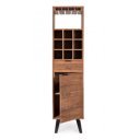 LUCCA design akácfa bárszekrény