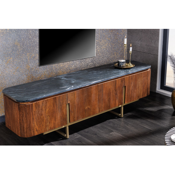 VILAS MARBLE exkluzív mangófa TV-szekrény -  160cm
