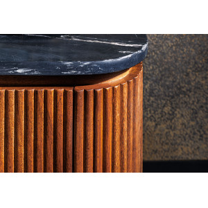 VILAS MARBLE exkluzív mangófa dohányzóasztal - 110cm