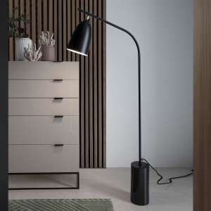 BARRANTES design állólámpa - 147cm - fekete
