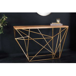 DIAMOND-II modern mangófa konzolasztal - 120cm INVICTA