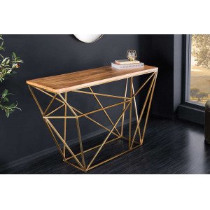 DIAMOND-II modern mangófa konzolasztal - 120cm INVICTA