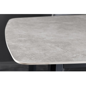MILANO design kerámia étkezőasztal - 160/180cm - szürke