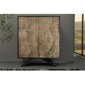 MOUNTAIN SOUL különleges kőfurnéros komód - 120cm - beige INVICTA