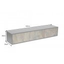 MOUNTAIN SOUL különleges kőfurnéros TV-szekrény - 160cm - beige
