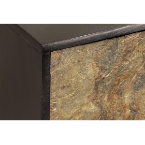 MOUNTAIN SOUL különleges kőfurnéros TV-szekrény - 160cm - beige