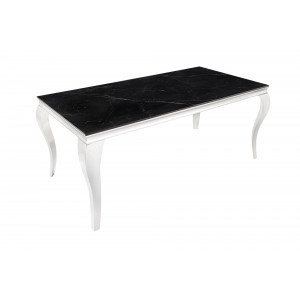 MODERN BAROCK design étkezőasztal -180cm - fekete márvány