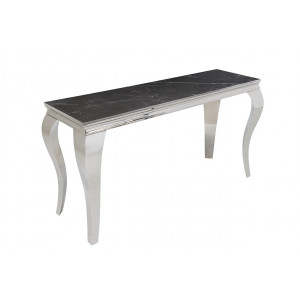 MODERN BAROCK design konzolasztal - 145cm - fekete márvány
