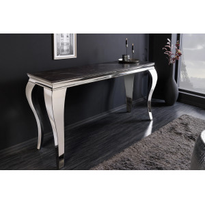 MODERN BAROCK design konzolasztal - 145cm - fekete márvány