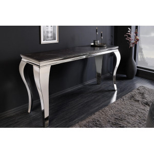 MODERN BAROCK design konzolasztal - 145cm - fekete márvány INVICTA